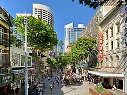 Pusat Belanja Queen Street Mall di Brisbane, Queensland